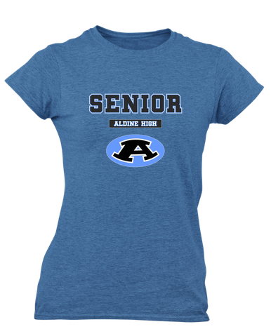 Aldine Mustangs Senior #2 Women's Premium SS T-Shirt
