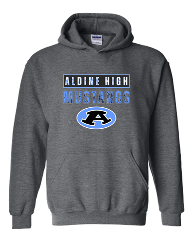 Aldine Mustangs Mascot #9 Men's Hoodie