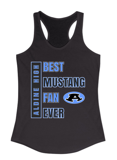 Aldine Mustangs Best Mustang Fan Women's Tank Top