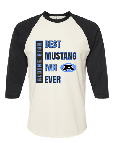 Aldine Mustangs Best Mustang Fan Men's Baseball T-Shirt