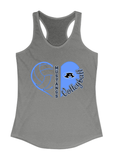 Aldine Mustangs Heart Volleyball Women's Tank Top