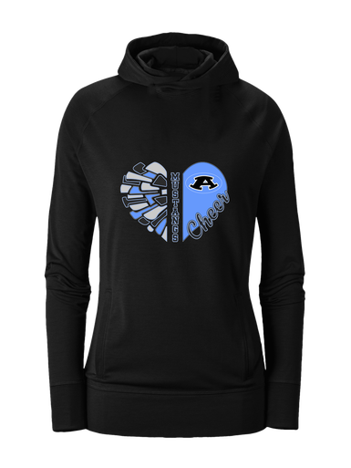 Aldine Mustangs Heart Cheer Women's Hoodie