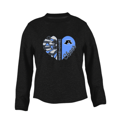 Aldine Mustangs Heart Cheer Women's Sweatshirt