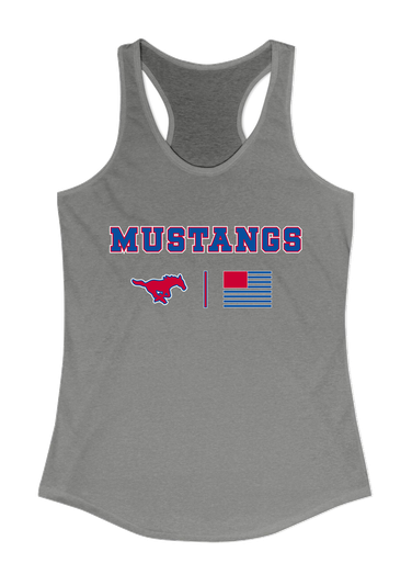 Grapevine Mustangs Team Colors Flag Women's Tank Top