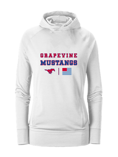 Grapevine Mustangs Spirit Flag Women's Hoodie