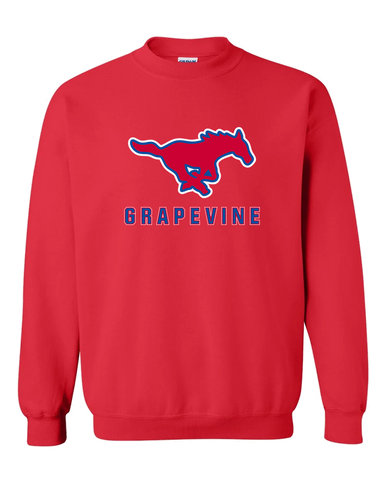Grapevine Mustangs Mascot #2 Men's Sweatshirt
