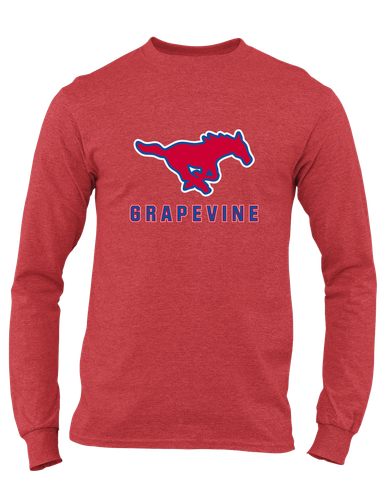 Grapevine Mustangs Mascot #2 Men's Premium LS T-Shirt