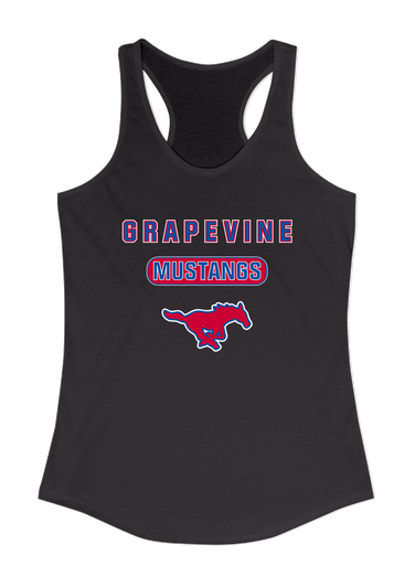 Grapevine Mustangs Mascot #3 Women's Tank Top