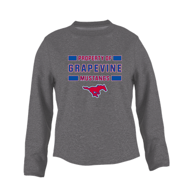 Grapevine Mustangs Property Of Women's Sweatshirt