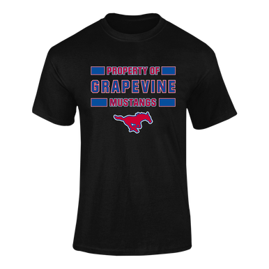 Grapevine Mustangs Property Of Men's SS T-Shirt