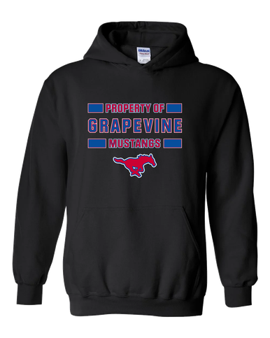 Grapevine Mustangs Property Of Men's Hoodie