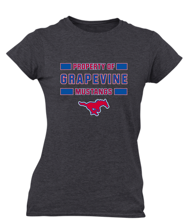 Grapevine Mustangs Property Of Women's SS T-Shirt