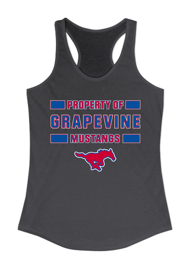 Grapevine Mustangs Property Of Women's Tank Top