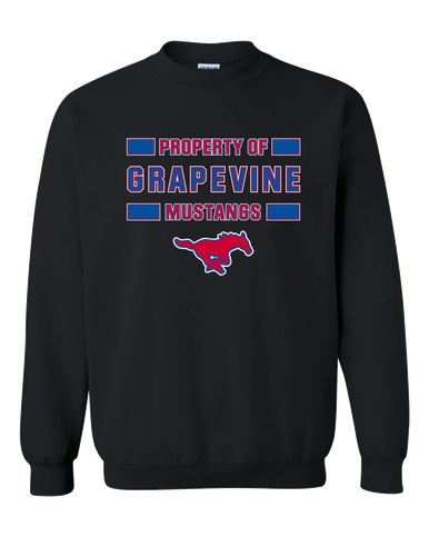 Grapevine Mustangs Property Of Men's Sweatshirt