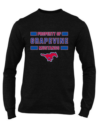Grapevine Mustangs Property Of Men's LS T-Shirt