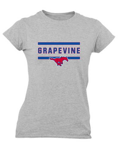 Grapevine Mustangs Mascot #4 Women's Premium SS T-Shirt