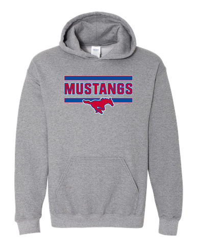 Grapevine Mustangs Mascot #5 Men's Hoodie