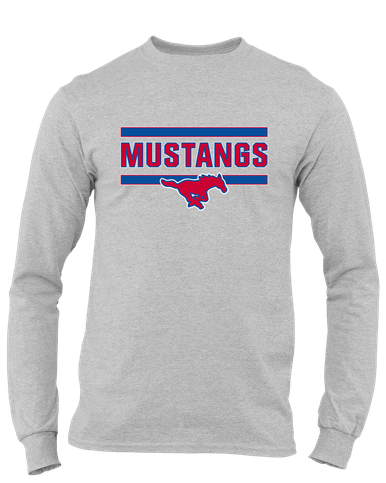 Grapevine Mustangs Mascot #5 Men's LS T-Shirt
