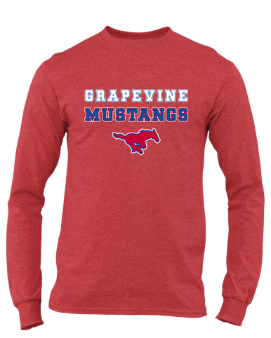 Grapevine Mustangs Spirit Men's Premium LS T-Shirt
