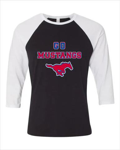 Grapevine Mustangs Go Team Women's Baseball T-Shirt