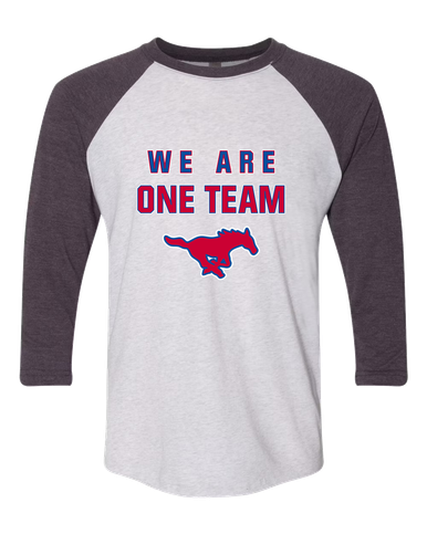 Grapevine Mustangs We Are One Team Women's Baseball T-Shirt