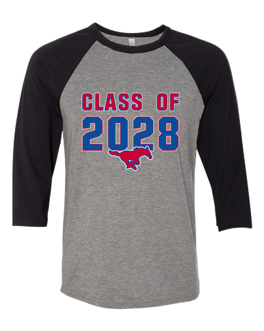 Grapevine Mustangs Class of 2028 Men's Baseball T-Shirt