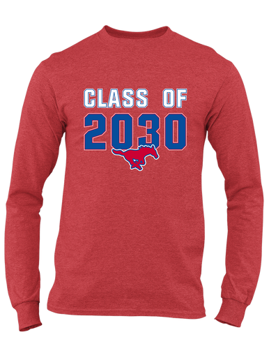 Grapevine Mustangs Class of 2030 Men's LS T-Shirt