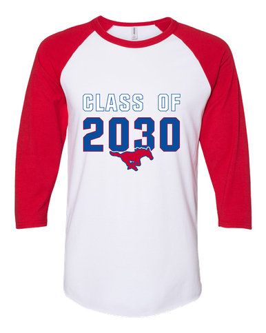 Grapevine Mustangs Class of 2030 Men's Baseball T-Shirt
