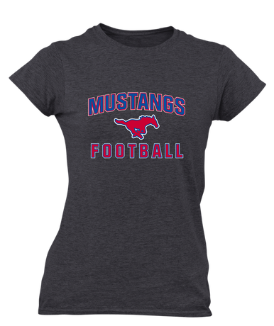 Grapevine Mustangs Football #1 Women's Premium SS T-Shirt