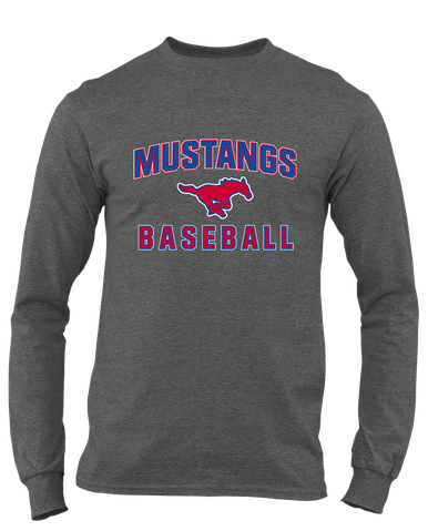 Grapevine Mustangs Baseball #1 Men's LS T-Shirt