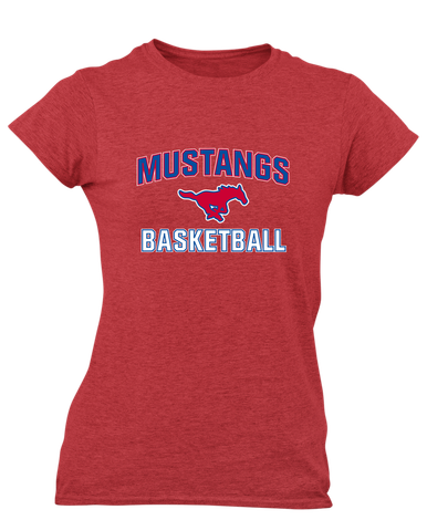 Grapevine Mustangs Basketball #1 Women's SS T-Shirt