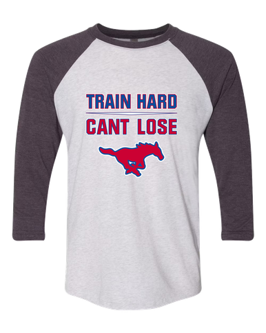 Grapevine Mustangs Train Hard, Can't Lose Men's Baseball T-Shirt