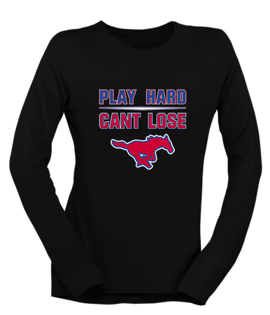 Grapevine Mustangs Play Hard, Can't Lose Women's Premium LS T-Shirt