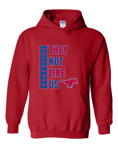Grapevine Mustangs They Not Like Us #1 Men's Hoodie