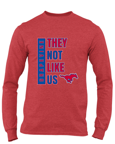 Grapevine Mustangs They Not Like Us #1 Men's LS T-Shirt