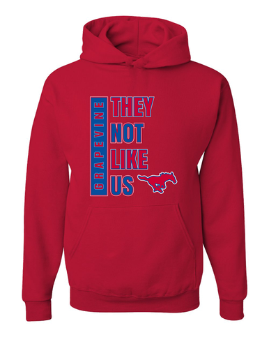 Grapevine Mustangs They Not Like Us #1 Men's Premium Hoodie