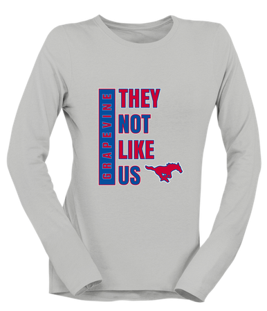 Grapevine Mustangs They Not Like Us #1 Women's Premium LS T-Shirt
