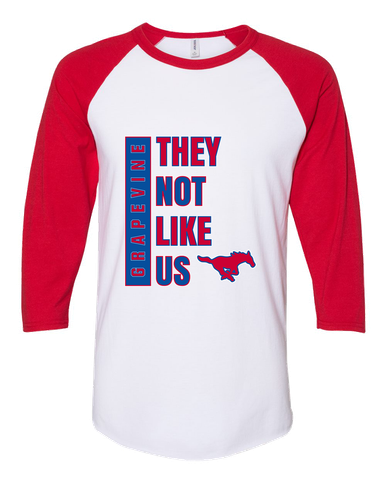 Grapevine Mustangs They Not Like Us #1 Men's Baseball T-Shirt
