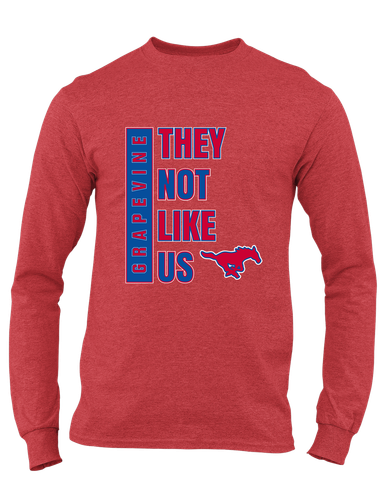 Grapevine Mustangs They Not Like Us #1 Men's Premium LS T-Shirt