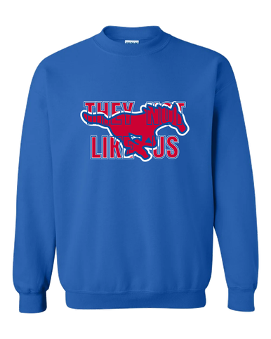 Grapevine Mustangs They Not Like Us #2 Men's Sweatshirt