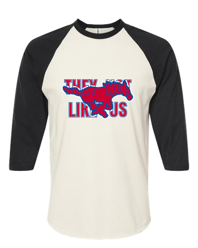 Grapevine Mustangs They Not Like Us #2 Women's Baseball T-Shirt