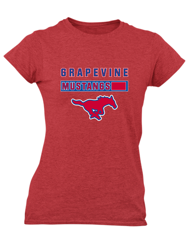 Grapevine Mustangs Mascot #7 Women's SS T-Shirt