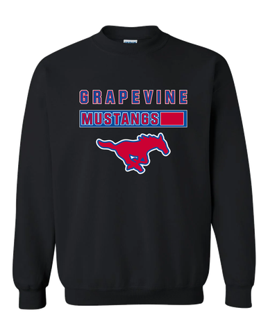 Grapevine Mustangs Mascot #7 Men's Sweatshirt