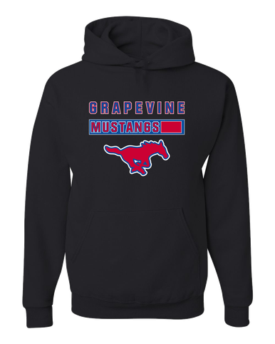 Grapevine Mustangs Mascot #7 Men's Premium Hoodie