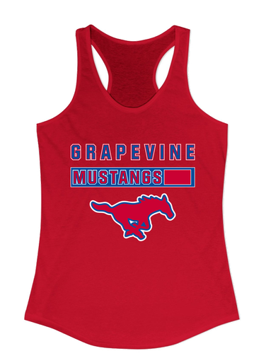 Grapevine Mustangs Mascot #7 Women's Tank Top
