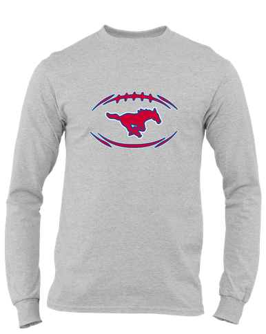 Grapevine Mustangs Football #3 Men's LS T-Shirt