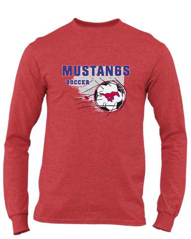 Grapevine Mustangs Soccer #2 Men's LS T-Shirt