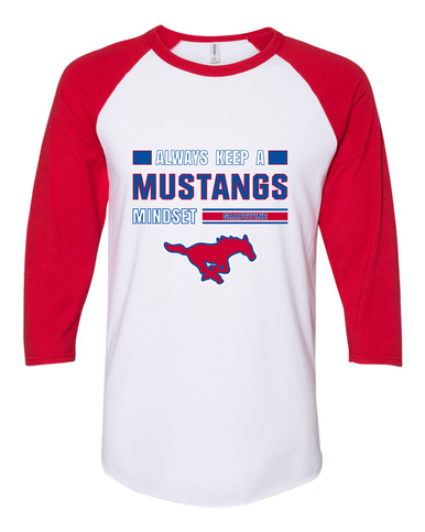 Grapevine Mustangs Mindset Women's Baseball T-Shirt