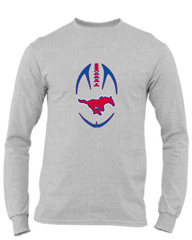 Grapevine Mustangs Football #4 Men's LS T-Shirt