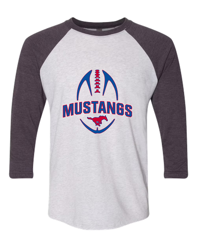 Grapevine Mustangs Football #5 Women's Baseball T-Shirt